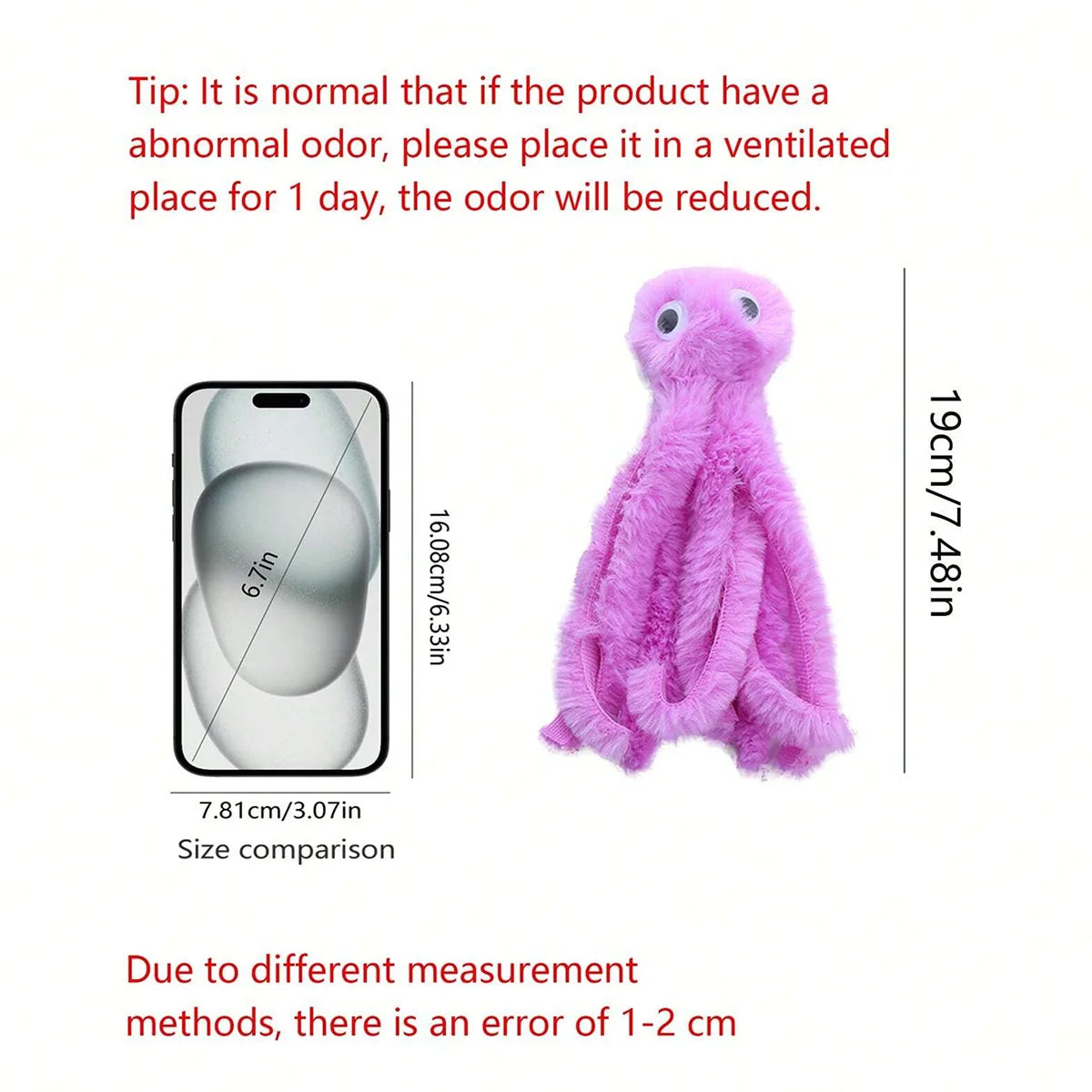 Cute Interactive Octopus Shaped Cat Plush Toy for Relieve Boredom Bite Resistant Cat Toy for Teeth Cleaning Pet Supplies for Cat