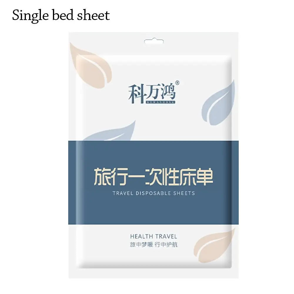 3 / 4-Piece Disposable Bed Sheet Non-Woven Bedding Set Sleeping Bag Quilt Cover Dirty Proof Thickened Duvet Cover Pillowcase