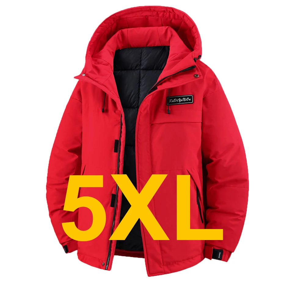 Winter Thick Jacket Men 11XL Plus Size Waterproof Parkas Fashion Casual Warm Windbreaker Coat Male Outdoor Outerwear