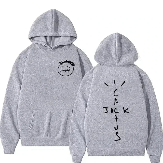 2025 Rapper Cactus Jack Music Album Hoodie Men's Women's Fashion High Street Personality Sweatshirt Vintage Hip Hop Pullover