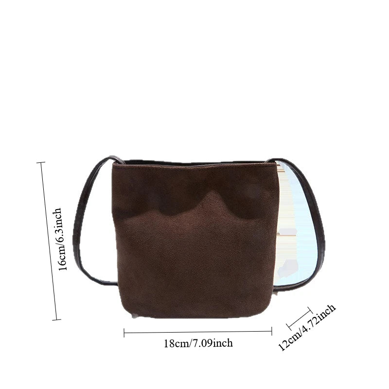 Design PU Suede Leopard Shoulder Bags for Women 2025 New Winter Crossbody Bag Females Luxury Handbags and Purses Bucket