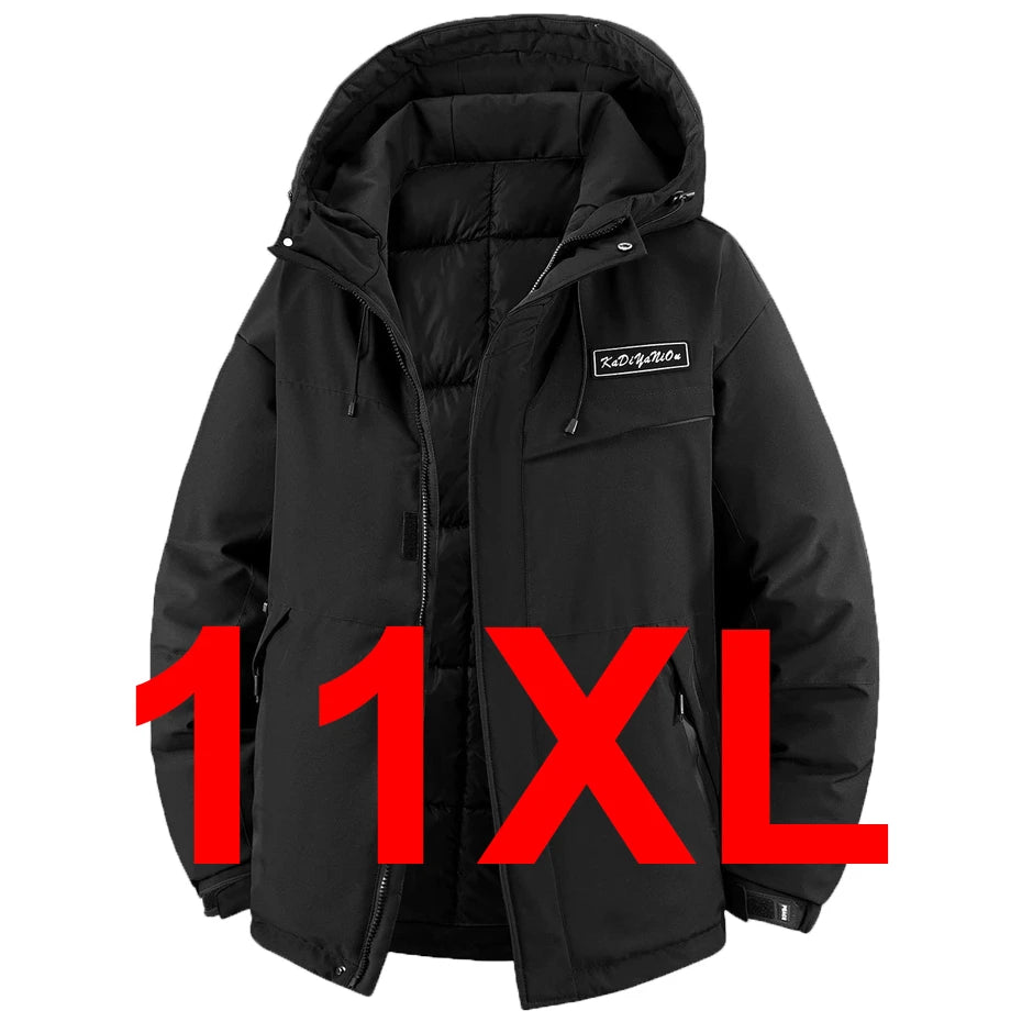 Winter Thick Jacket Men 11XL Plus Size Waterproof Parkas Fashion Casual Warm Windbreaker Coat Male Outdoor Outerwear