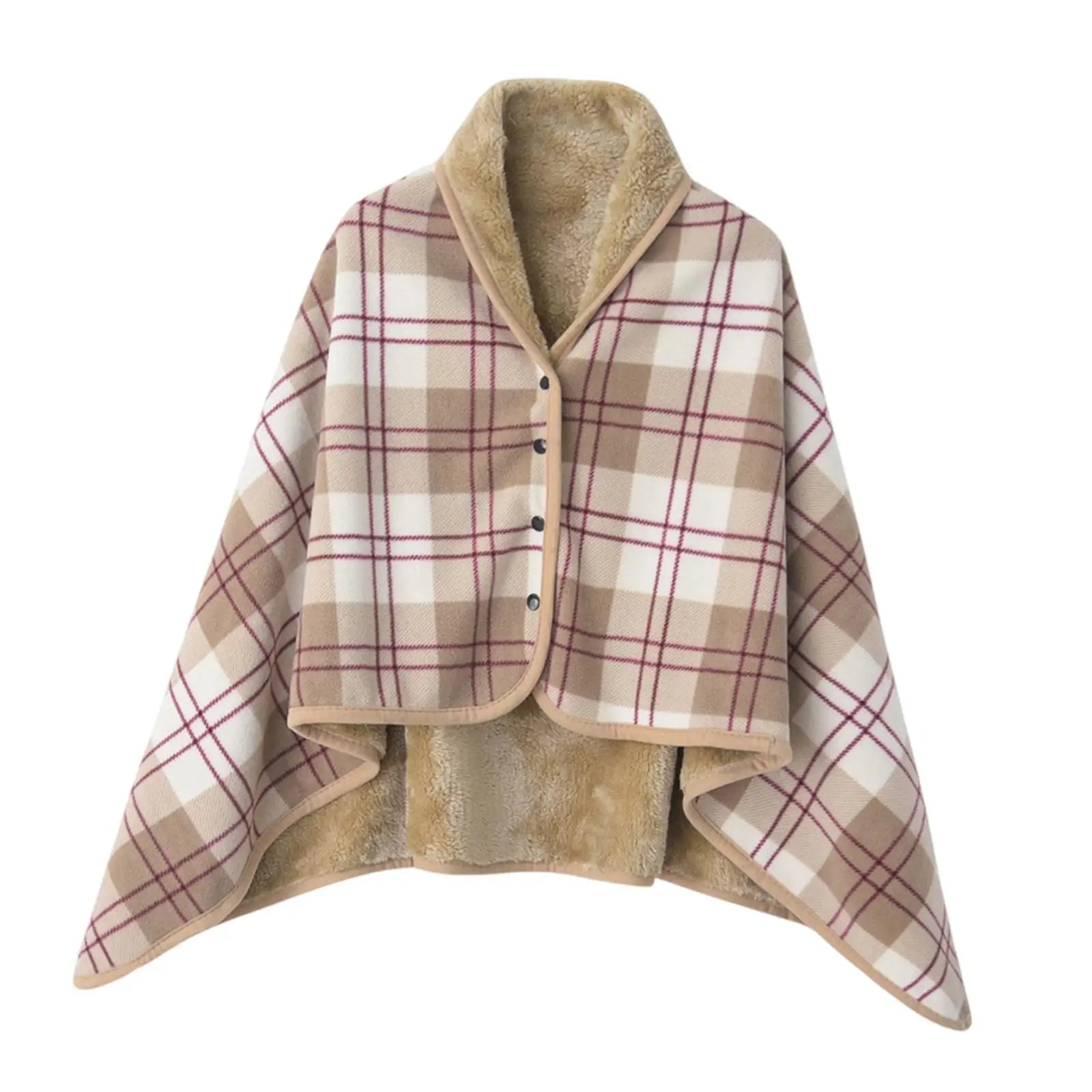 Wearable Blankets Shawl Blanket Flannel Lazy Casual Office Blanket, Poncho Blanket Sleeveless Lap Blanket for Bed Home Intdoor