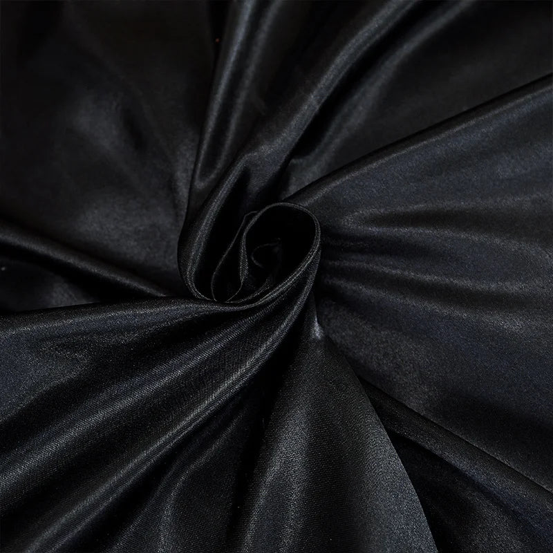 1pc Plain Satin Solid Color Bed Sheets, Flat Sheets for Bedroom, Bedding Does Not Include Pillowcase