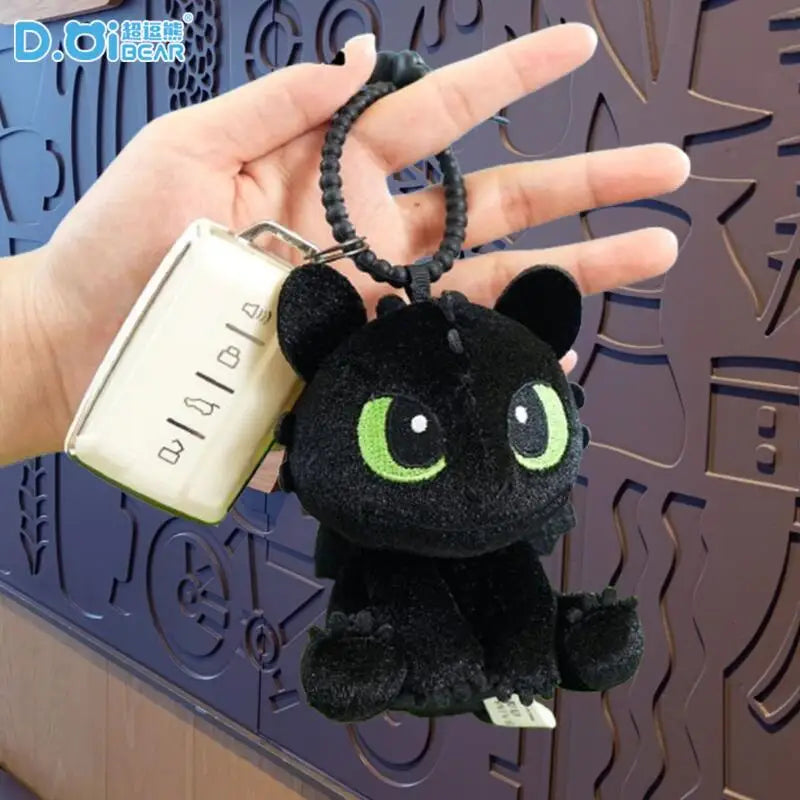 Potdemiel Toothless Plush Keychain Dragon Trainer Plush Doll Keychain Cartoon Toothless Bag Pendant