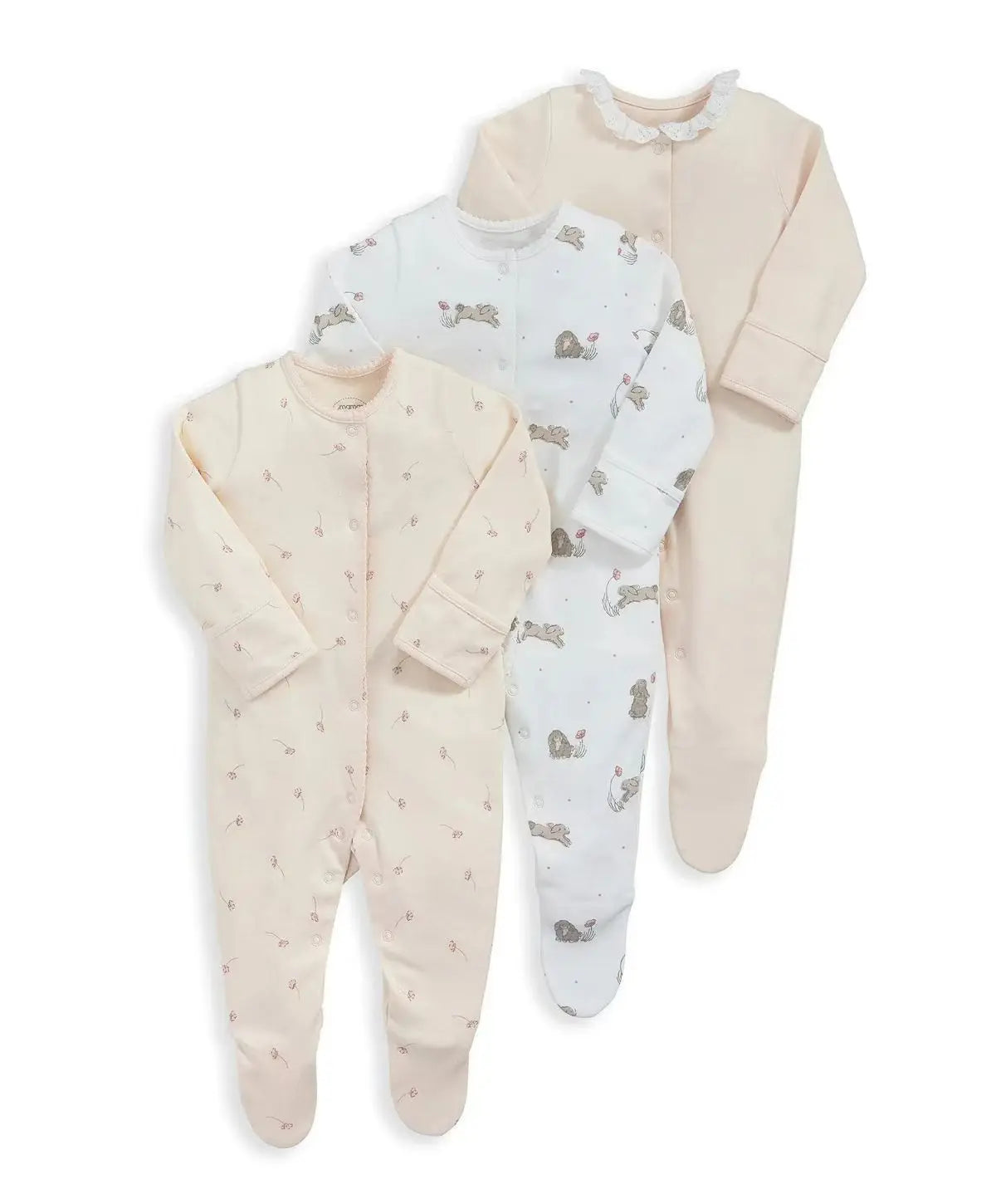 3 Pcs/Lot Autumn Winter Long Sleeve Casual Sweet Baby Girl Romper 100%Cotton Soft Newborn Jumpsuits Clothes