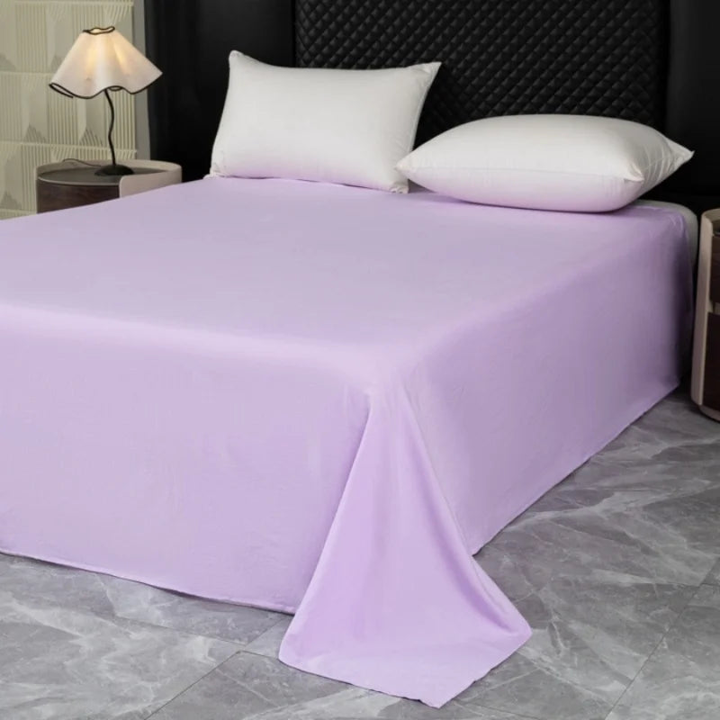 4pcs Sheet Set,Top Sheet +Fitted Sheet+Pillowcase,For US Twin/Queen/King Bed,Soft Solid Microfiber Home Bed Linens Drop Shipping