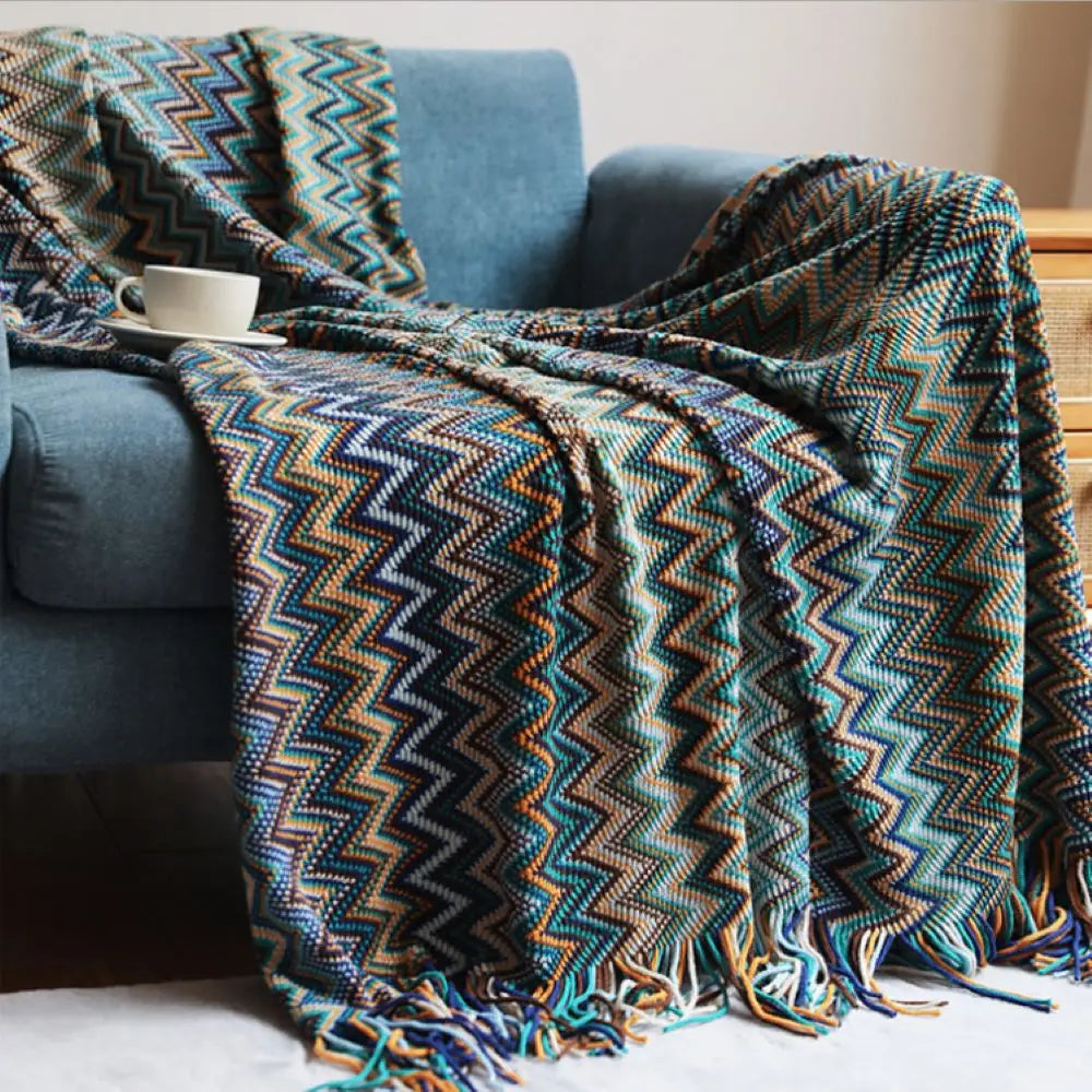 Boho Bed Plaid Blanket Geometry Aztec Baja Blankets Ethnic Sofa Cover Slipcover Decor Throw Wall Hanging Tapestry Rug Cobertor