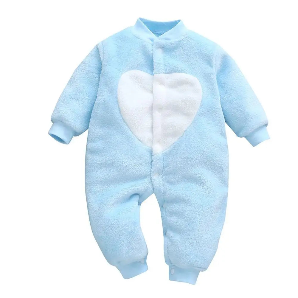New Baby Girl Boy Thick Romper Warm Winter Newborn Infant Baby Dinosaur Fleece Romper Jumpsuit Soft Pajamas Clothes