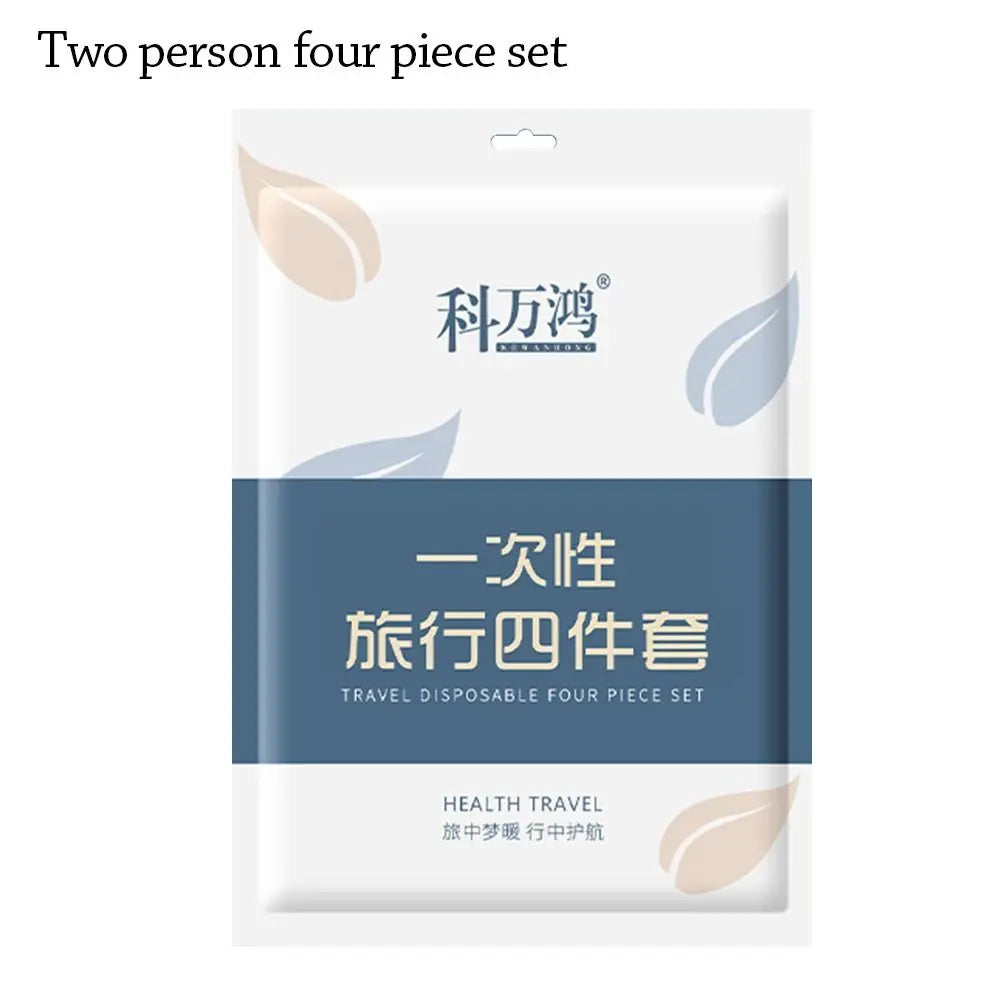 3 / 4-Piece Disposable Bed Sheet Dirty Proof Bedding Set Duvet Cover Pillowcase Thickened Non-Woven Isolation Sheets Travel