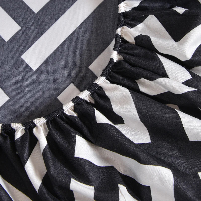 Simple Style Bedsheet Breathable Bed Cover Fitted Sheet with Elastic Band Mattress Protector Home Bed Linen (No Pillowcase)