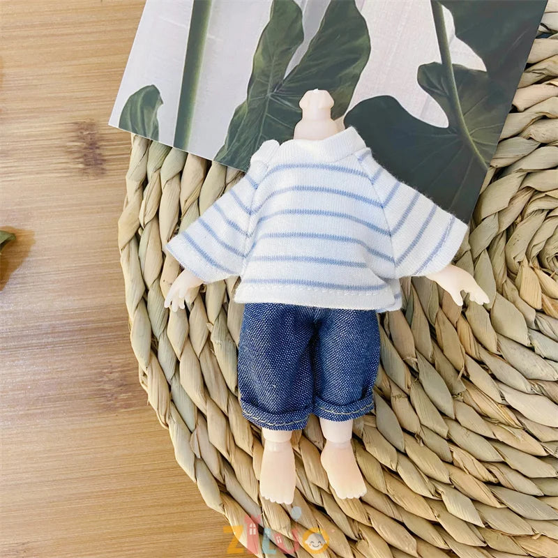 16-17cm BJD Doll Clothes for Boys Girls Princess Dress up Cute Doll Clothes Kids Birthday Gifts Children's Toys