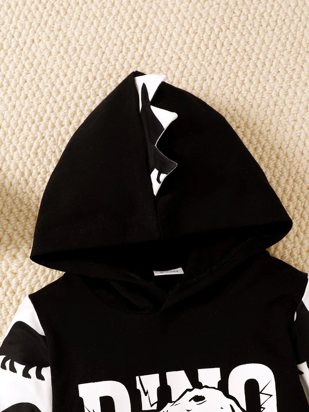 Winter 0-1 Years Old  Infant  Baby  Boys  Dinosaur  Print  Long  Sleeved  Hooded  Sweatshirt  Casual  2-Piece  Set