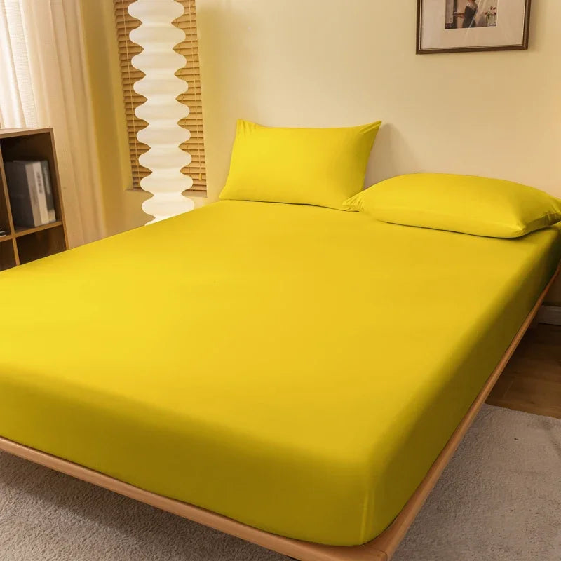 1 piece of solid color matte bed sheet, solid color bed cover for bedroom, bedding (excluding pillowcases)