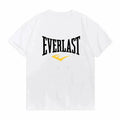 Summer Cotton T-shirt O-collar EVERLAST Boxing Print Summer Harajuku Streetwear Trendy Men's T-shirt Top