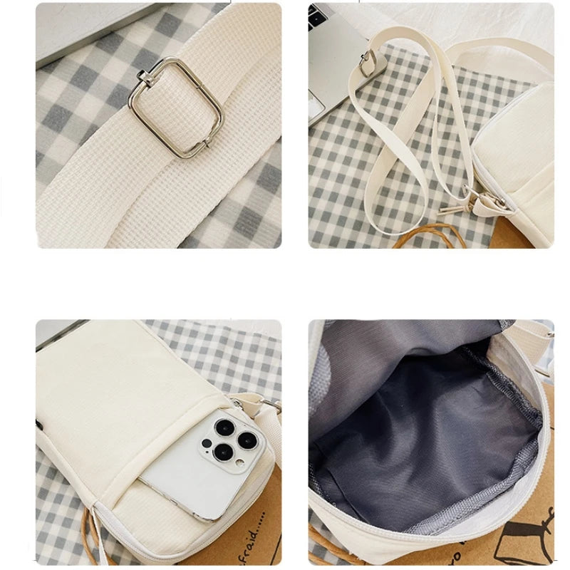 New Fashion Mobile Phone Bag Women's Messenger Bag All-match Mini Small Crossbody Bag Hanging Neck Coin Purse Vertical Handbag