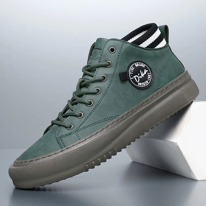 Bubuk Fashionable Casual Sneakers, Versatile Men's Shoes, Men's Casual Sneakers, Everyday Casual Work Shoes, Outdoor Walking Shoes, Lace-Up Casual Men's Shoes