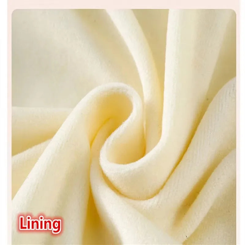 Teenage Girls Hoodies Sweatshirts Cool Girl Warm Insulated Outerwear with Cartoon New Winter Thicken Clothes Cotton Hooded Tops