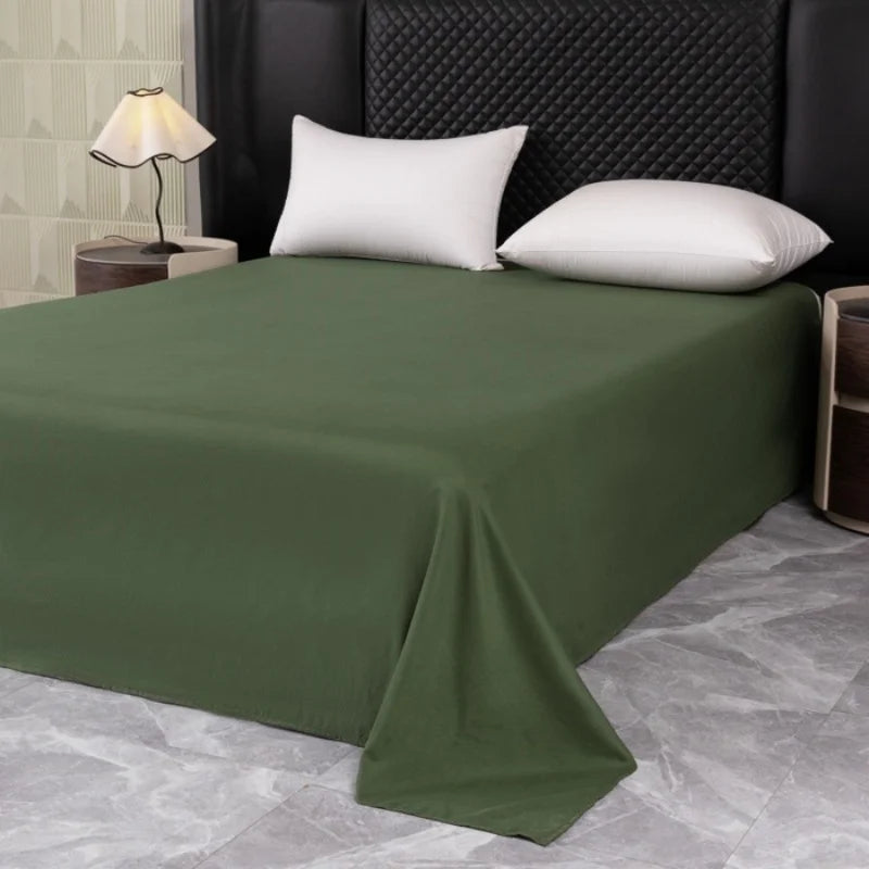 4pcs Sheet Set,Top Sheet +Fitted Sheet+Pillowcase,For US Twin/Queen/King Bed,Soft Solid Microfiber Home Bed Linens Drop Shipping