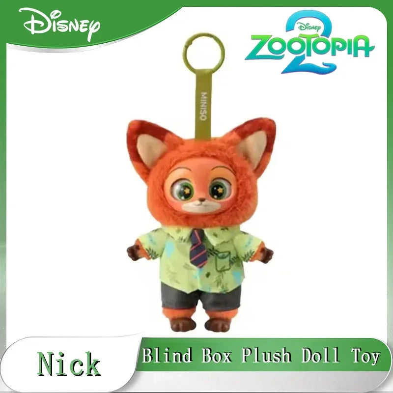 New Genuine Zootopia Vinyl Series Blind Box Cute Cartoon Character Vinyl Plush Bag Pendant Toy Doll Mystery Box Trendy Toys Gift
