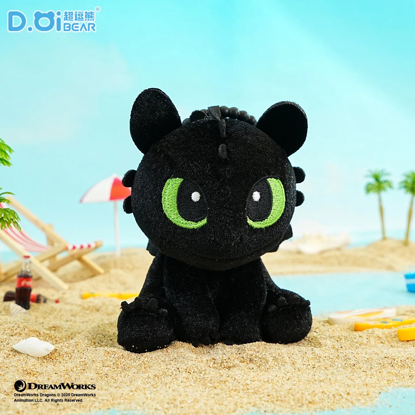 Potdemiel Toothless Plush Keychain Dragon Trainer Plush Doll Keychain Cartoon Toothless Bag Pendant