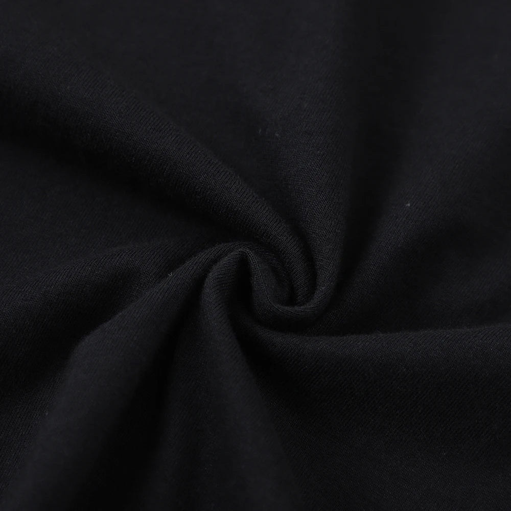 Couple Tees Swimming Black Cat Diving Shoulder Short Sleeved T-shirt For Men Women Breathable Casual Pure Cotton Loose Clothes