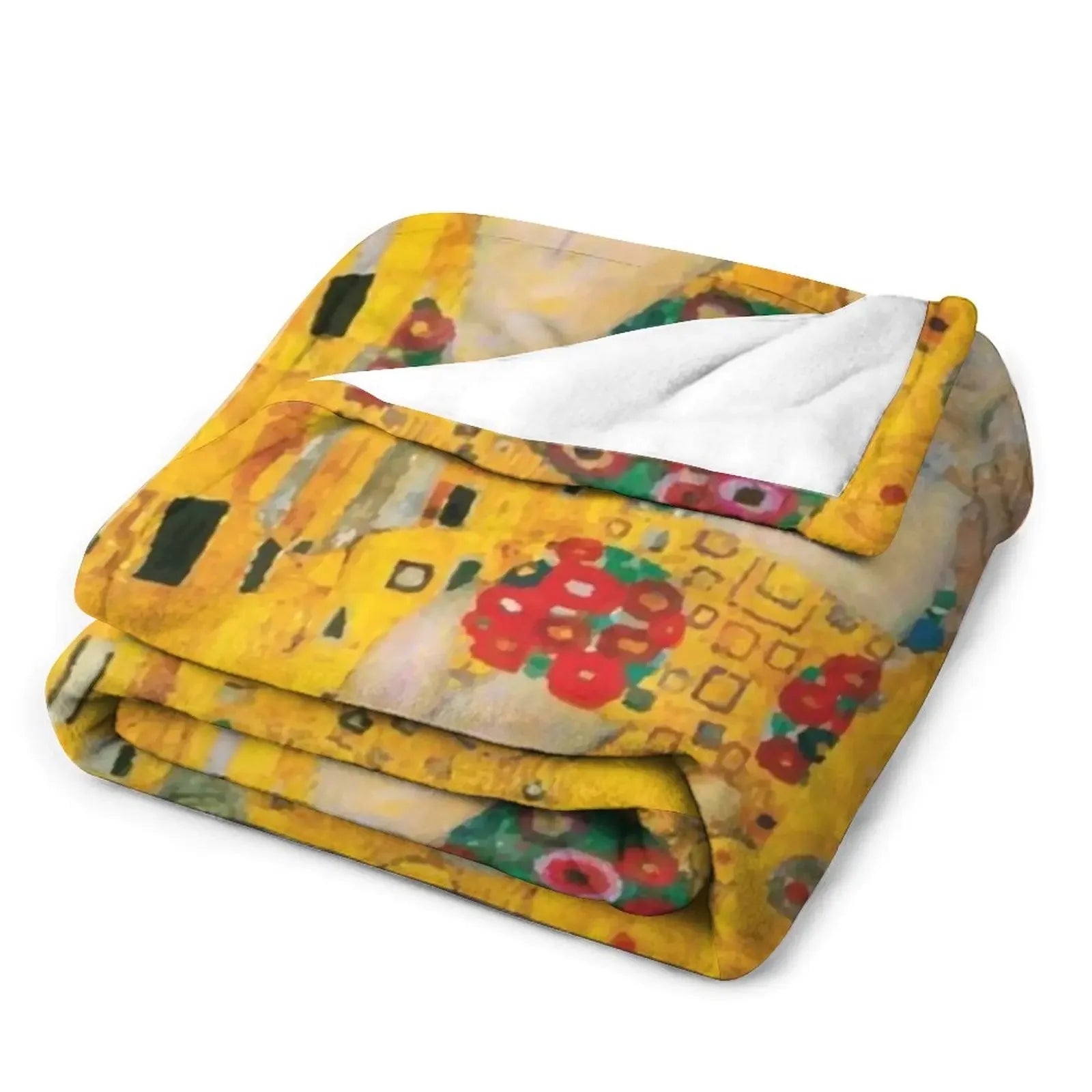 Gustav Klimt | The Kiss Throw Blanket Soft Bed Blankets Luxury St Blanket