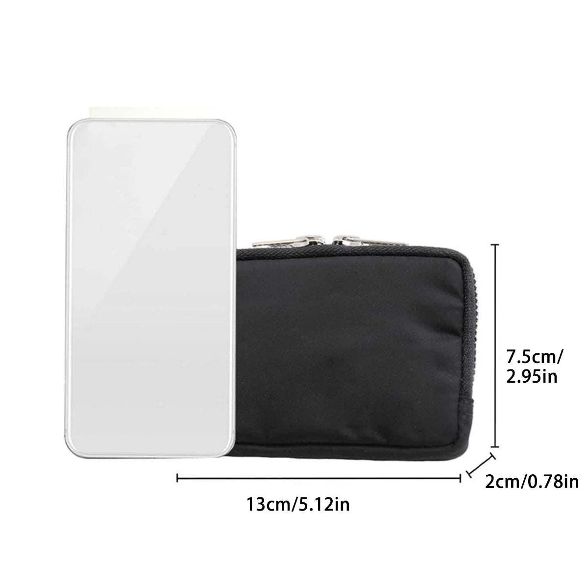 Slim-style waterproof nylon small wallet, multi-functional card holder, keychain, women's coin purse