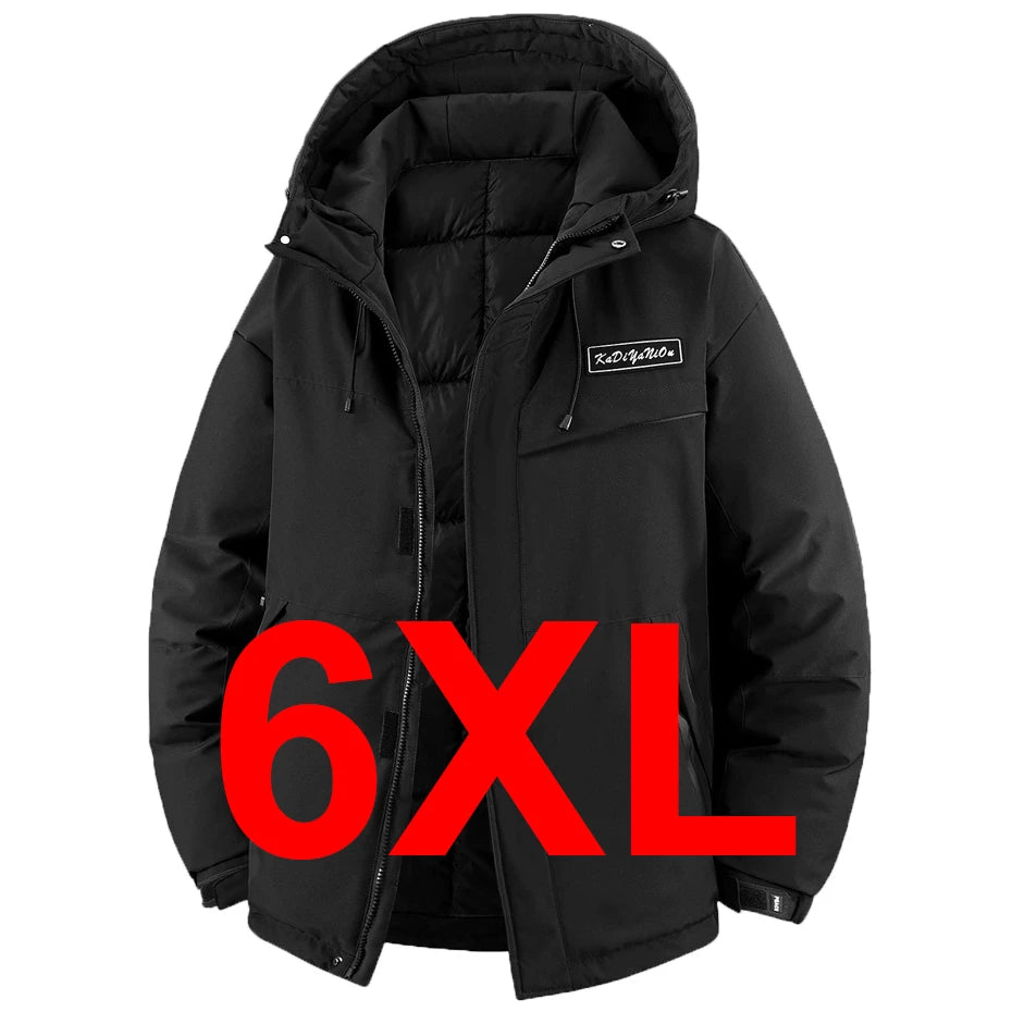 Winter Thick Jacket Men 11XL Plus Size Waterproof Parkas Fashion Casual Warm Windbreaker Coat Male Outdoor Outerwear