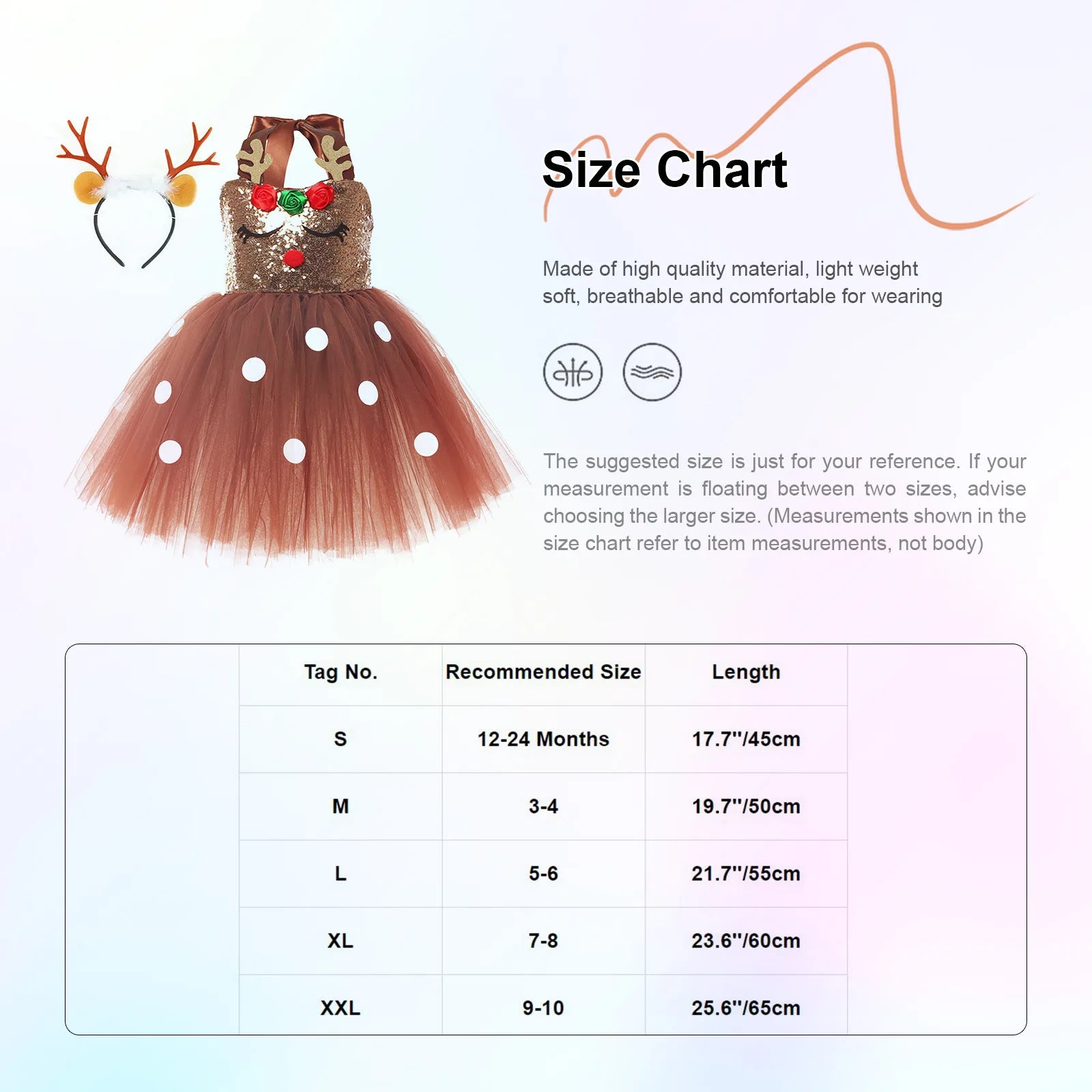 Brown Sequin Deer Costumes for Girls Christmas Princess Dresses Kids Reindeer Cosplay Outfit Children New Year Clothes Xmas Gift