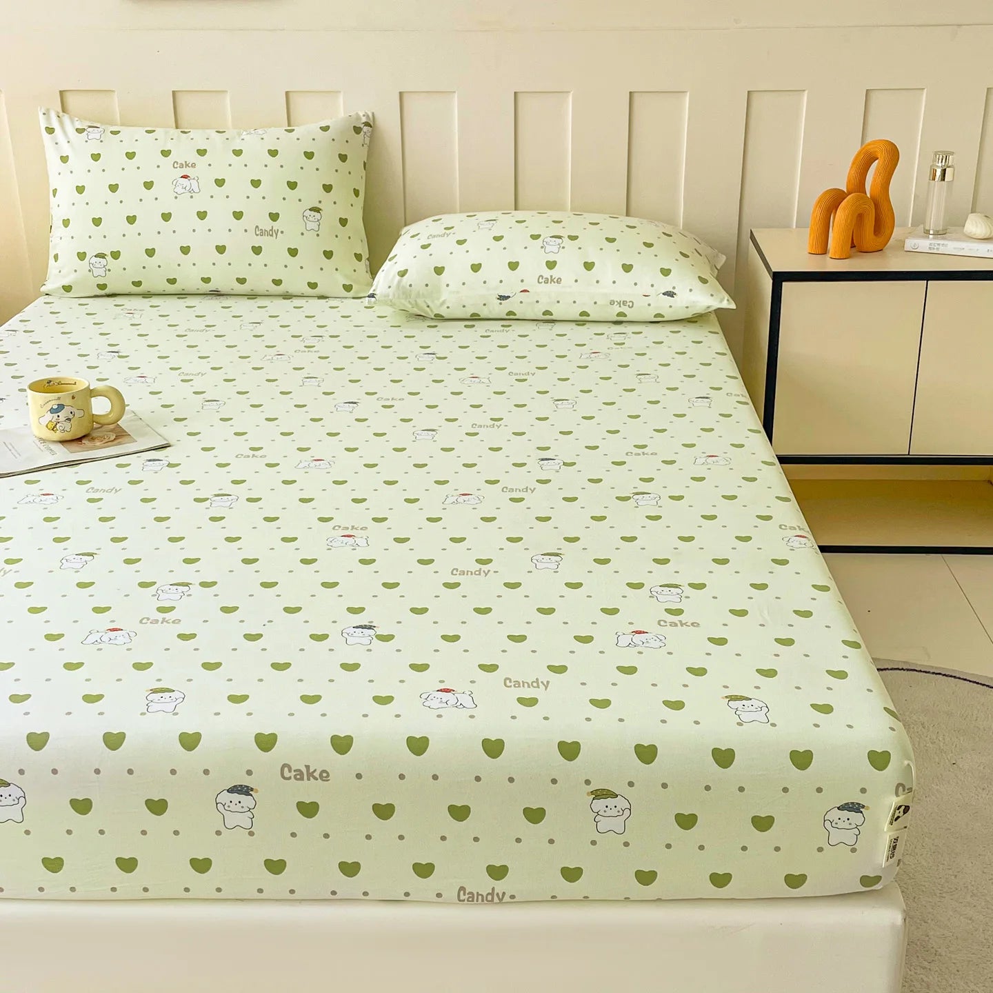 Soft Bedsheets Floral Style Bed Cover Elastic Bed Linen for Home Non-slip Fitted Sheet постельное белье (Pillowcase Need Order)