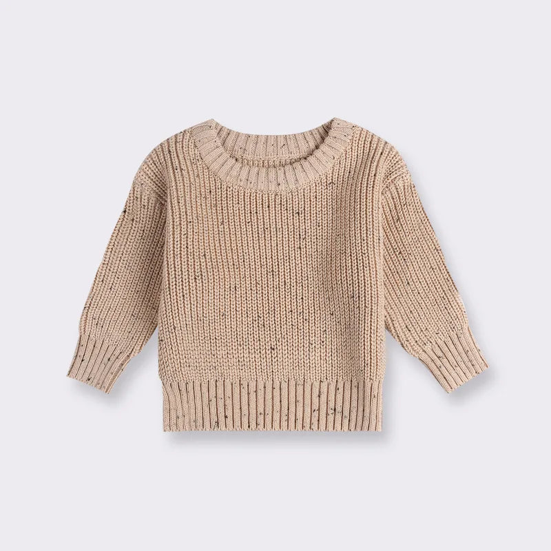 Baby Clothes Spring and Autumn Boys and Girls Baby Sweaters Knitted Round Neck Baby Pullover Top
