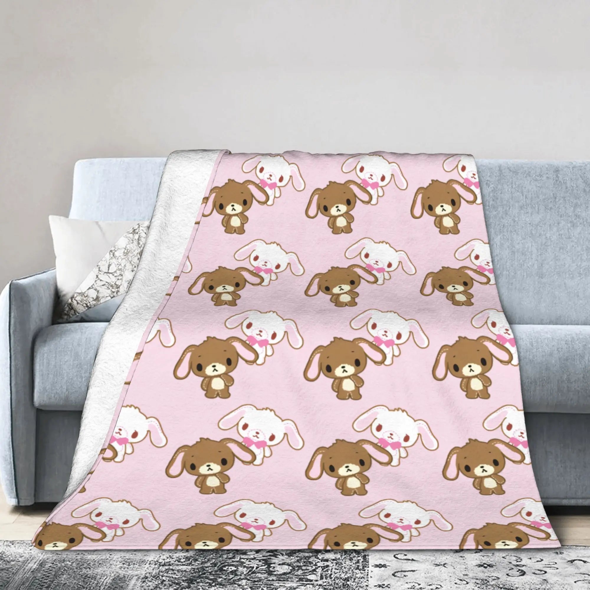 Cartoon Sugarbunnies Blanket  Fleece Awesome Soft Throw Blankets for Bedspread  Winter