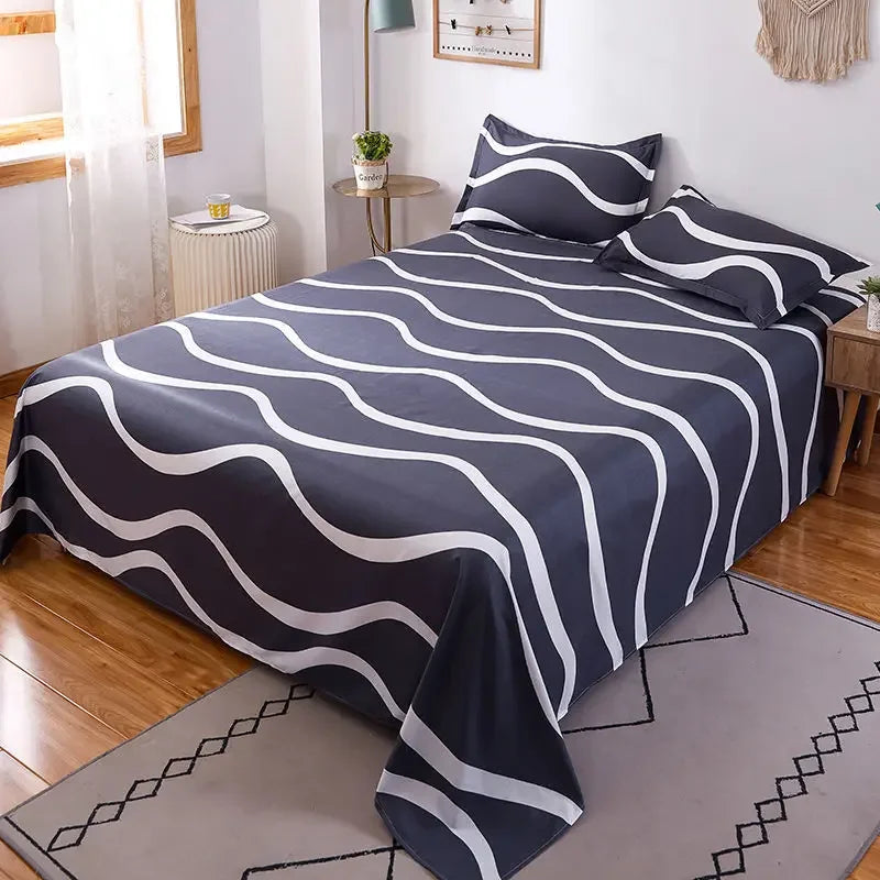 Beautiful and Lovely  Bed Sheet Patterns with Rich Colors for Student Dormitories Single Bed Sheets Double Beds  Simple Bedding