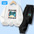 Kids Sport Outfit Teens Spring Autumn Long Sleeve T-shirt Top & Pants 2pcs Sets Boys' Gamepad Printed Tracksuit YXJ01
