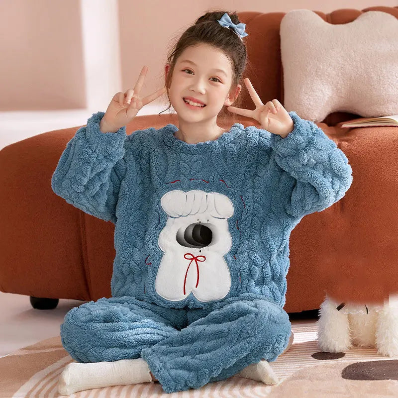 Kids Pajamas for Boys 3 4 5 6 7 8 9 10 11 12 14 16 Years Flannel Sleepwear Set Dinosaur Pyjamas Anmal Children Pijamas Clothing