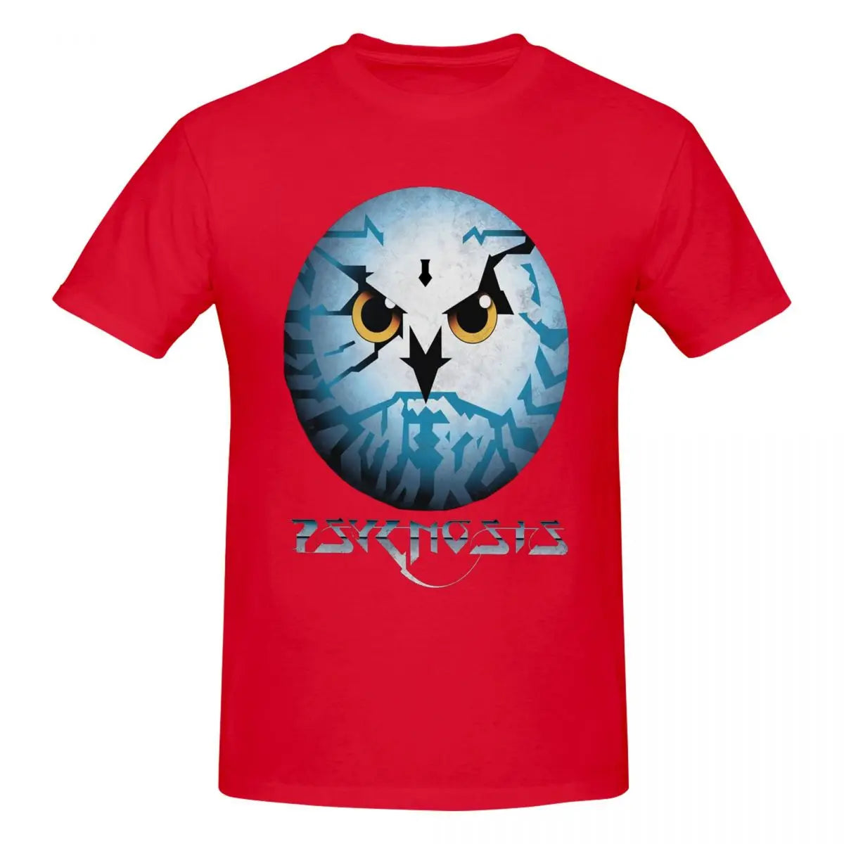 Amiga Psygnosis Owl T-Shirt for Men Cotton Oversized T Shirts Men's Tees Short O-Neck Summer Clothes Tops S-6XL