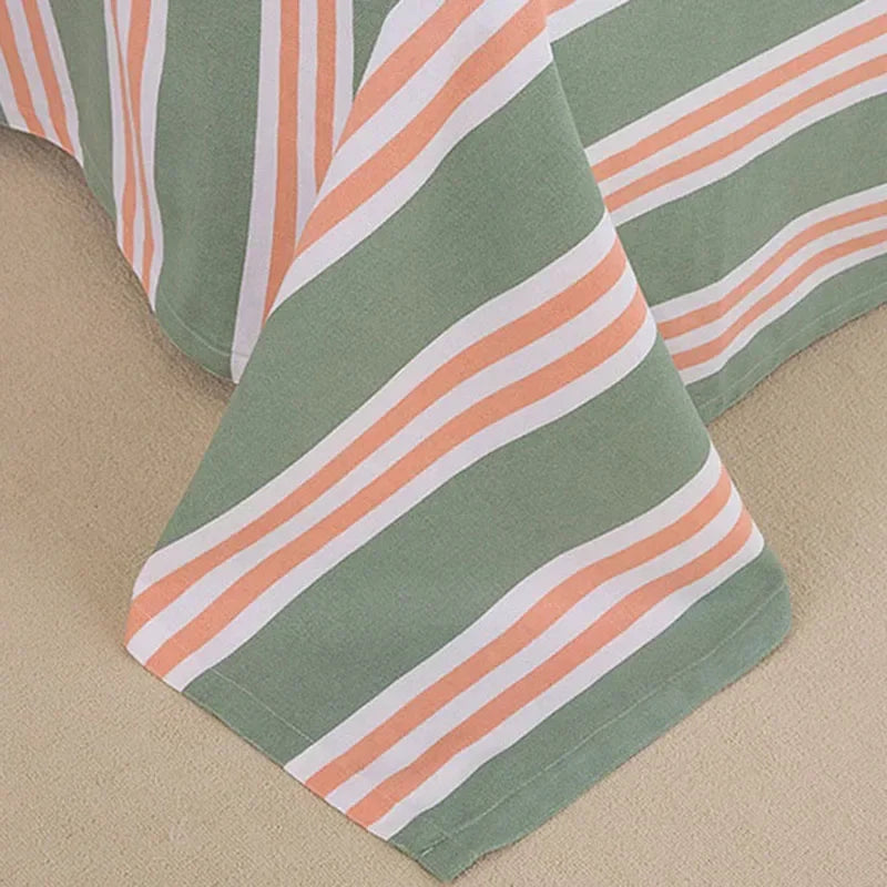 Soft 100% Cotton Coarse Cloth Bed Sheet Thick Sleep Naked Single Double Bedsheet Comfortable Durable Breathable Bed Sheets Queen