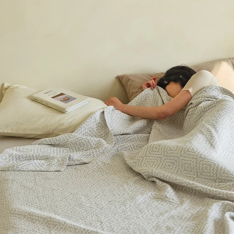 1pc Pure Cotton Blanket Single Size Bedsheet Soft Nap Blanket Home Decor Plaid Sofa Towel 200x230 Bedspread manta