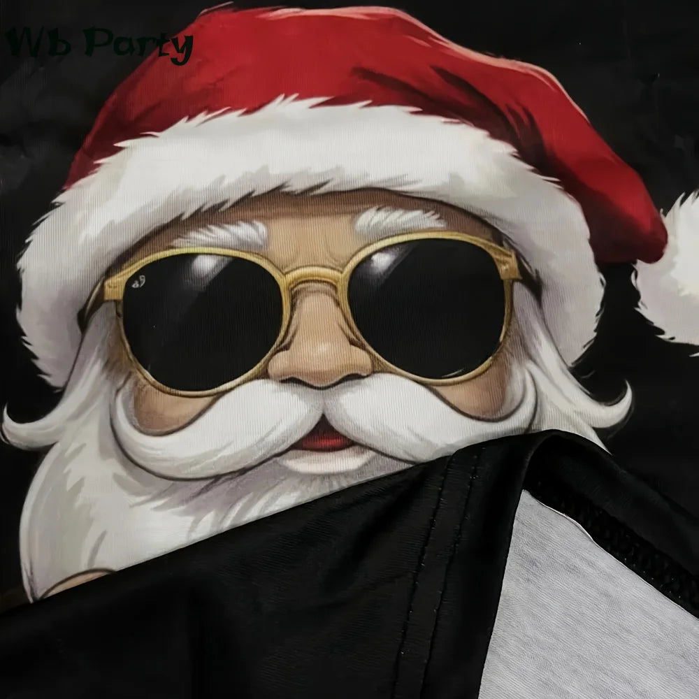 Funny Christmas T shirt Men Santa Claus Men's Clothing O-Neck Short Sleeve Tee Simple Men's T-shirt Fashion T-shirts for Men Top