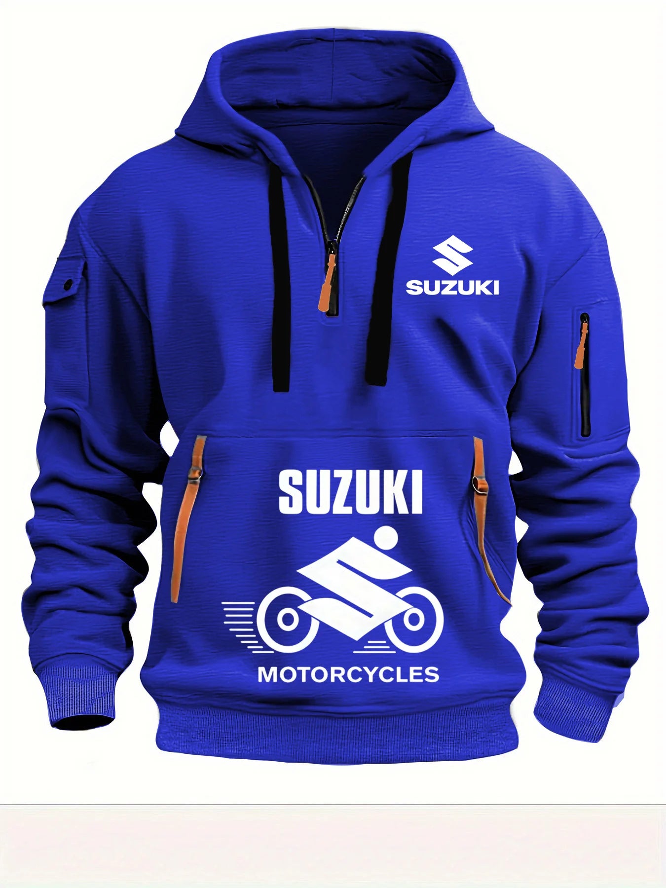 Suzuki Men's Hoodie Outdoor Motorcycle Riding Apparel High Quality Comfortable Breathable Stylish Autumn/Winter Style
