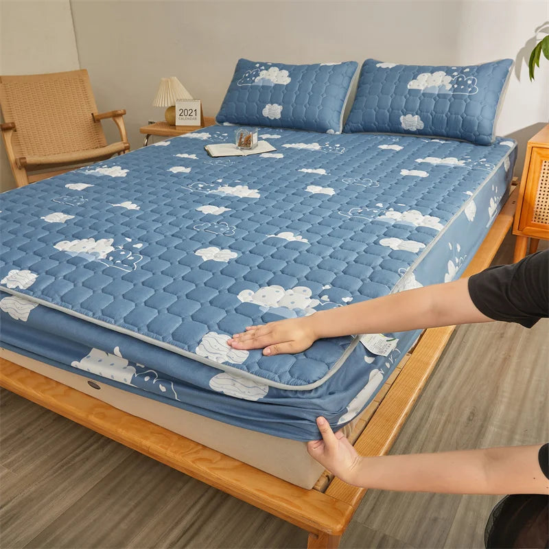 Couple bed Double bed sheets Mattress covers 2 people Bed cover Elastic Fitted Sheet 140x200 Queen  bedspread Bed Linen 150x200