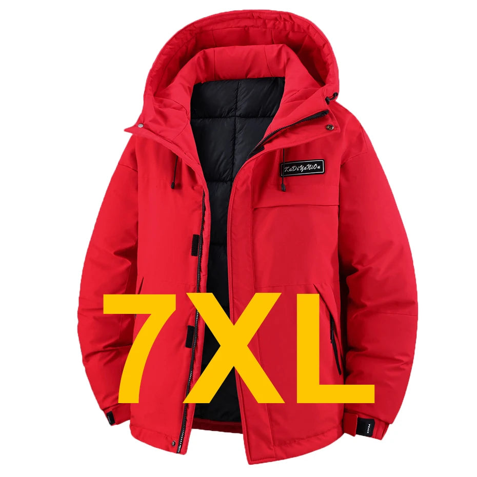 Winter Thick Jacket Men 11XL Plus Size Waterproof Parkas Fashion Casual Warm Windbreaker Coat Male Outdoor Outerwear