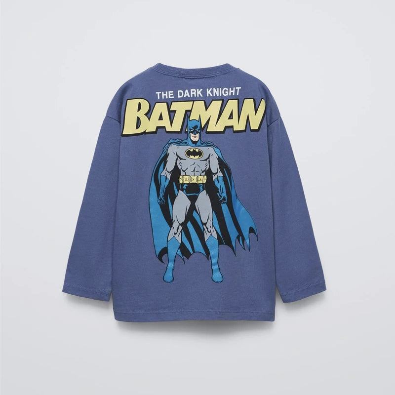 Trendy Clothes For 0-7Years Old Boys Child Long Sleeve Loose Casual Tshirt Toddler New Design Fashion Clothes Thin Simple Tees