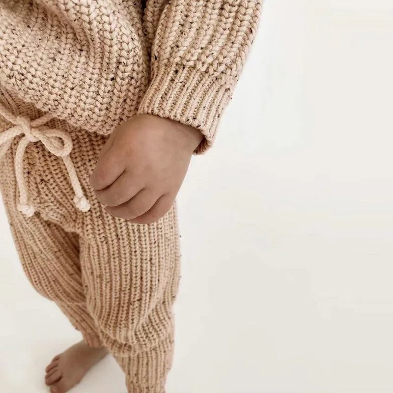 Baby Clothes Spring and Autumn Boys and Girls Baby Sweaters Knitted Round Neck Baby Pullover Top