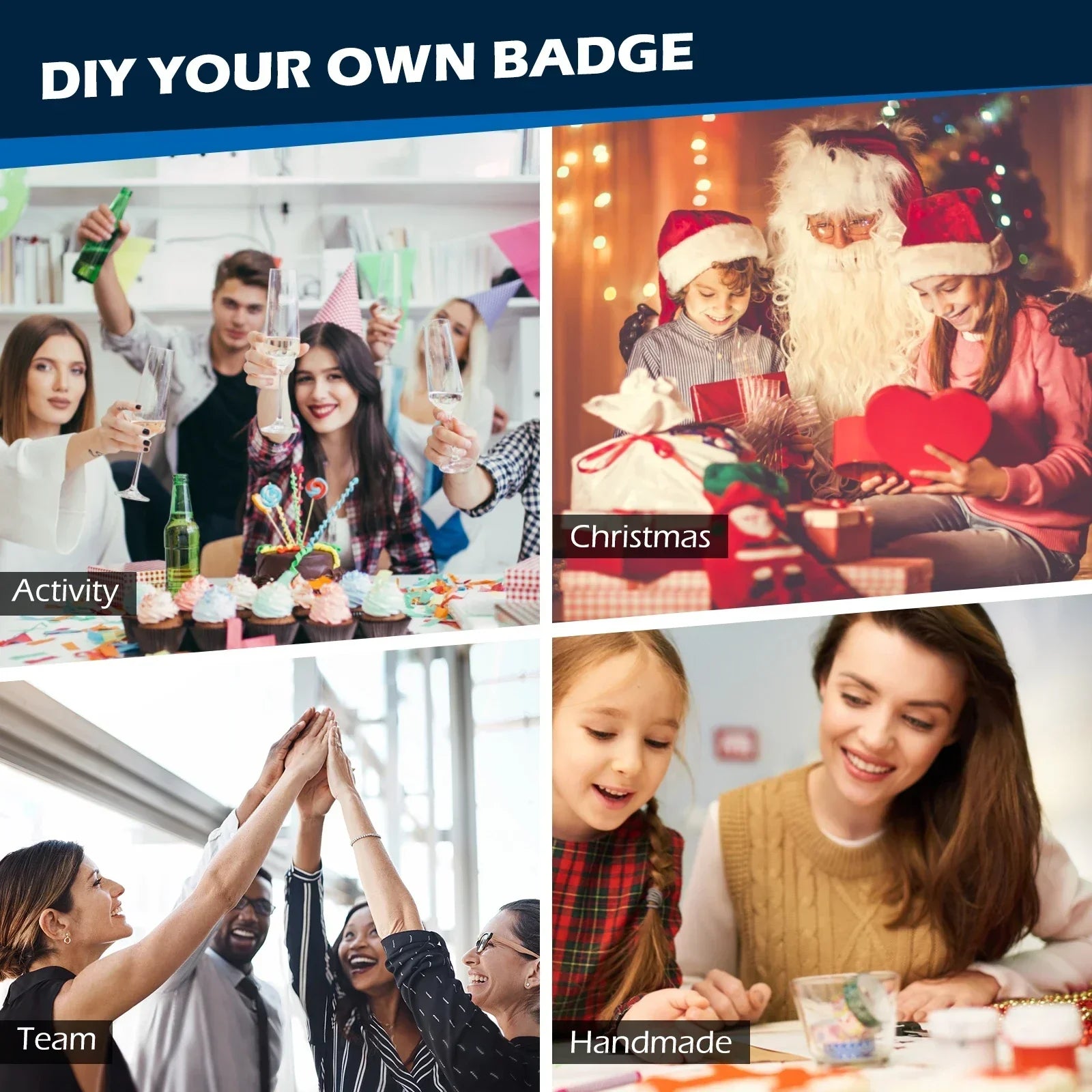 Pink/Green Button Badge Machine Mold Die DIY Round/Heart Pin Badge Making Punch Press Maker 57*53mm Badge Parts For DC108 Series