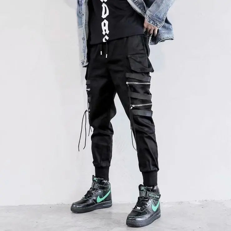 Fashion Men Cargo Pants y2k Techwear Streetwear Harajuku High street Hip Hop Jogging Male Trousers Sports Patchwork Clothing