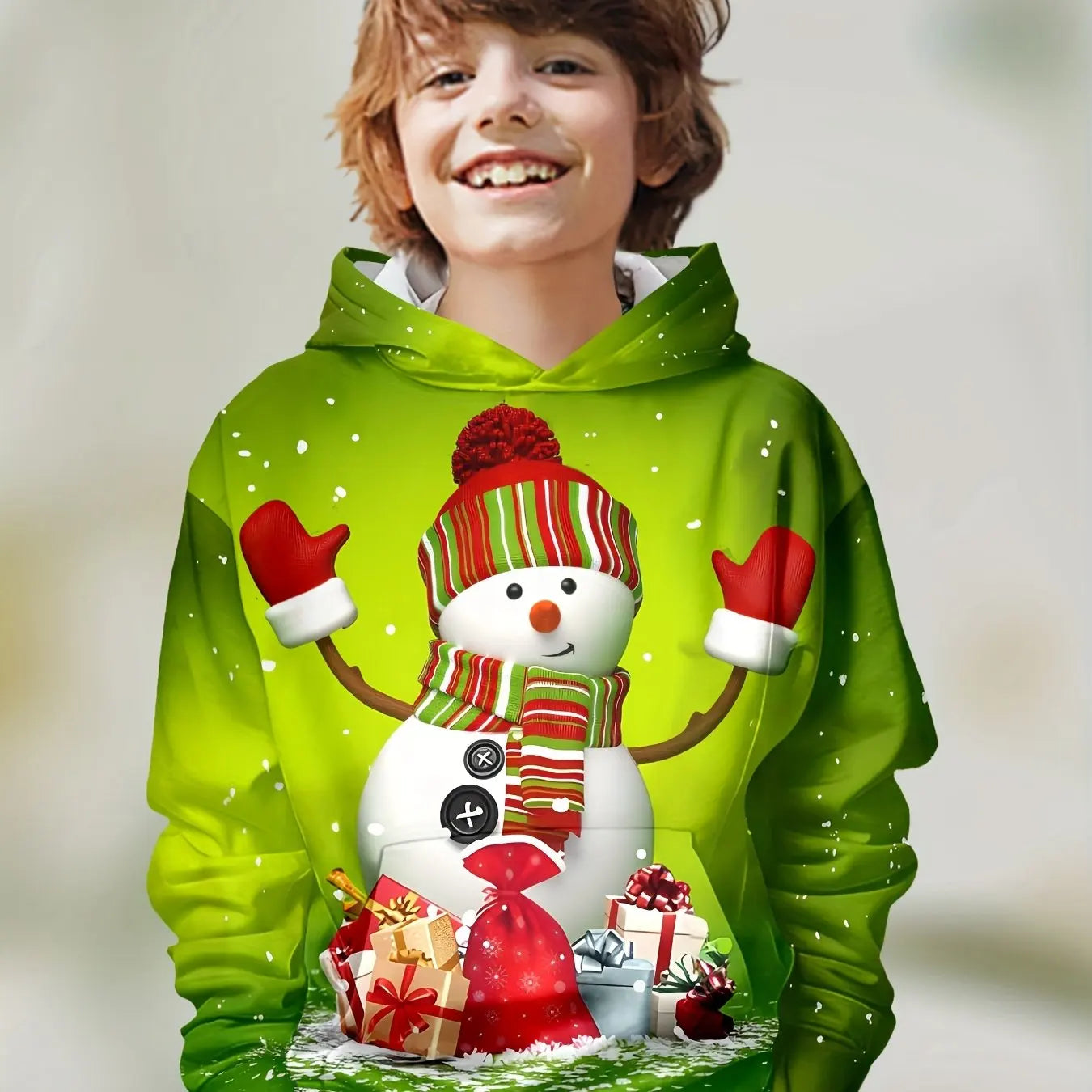 Kids Clothes Boys Hoodies Long Sleeve 3D Christmas Print Children Spring Fall Clothes Stylish Party Ambiance Girl Clothes Tops