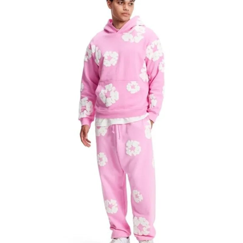 25-26 New 3D Anime Pattern Printing Adult and Children's Fashion Leisure Set