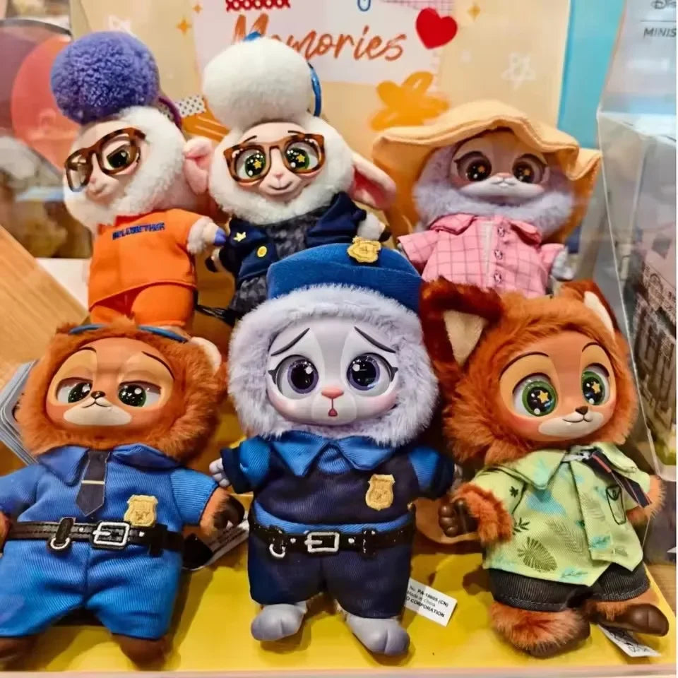 2025 NEW Zootopia Vinyl Series Blind Box Cute Cartoon Character Vinyl Plush Bag Pendant Toy Doll Mystery Trendy Christmas Gift